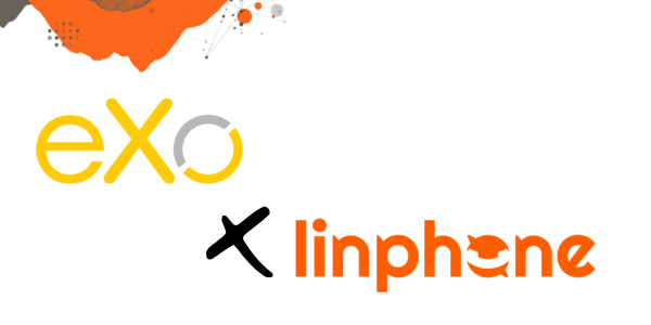 Logos de Linphone et d'Exo Platform
